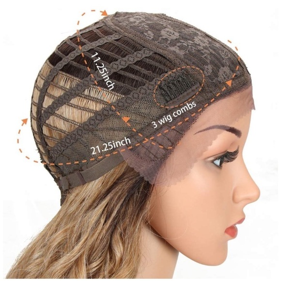 ?Synthia  BROWN OMBRÉ 26” LACEFRONT  WIG ? * NWT main image 5
